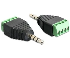 AV adapteris Delock Terminalo blokas Juodas (65453)
