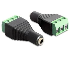 ADAPTERIO TERMINALO BLOKAS 3 KAIŠTIS->JEKCAS 3,5 mm(F) DELOCK