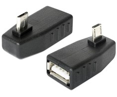 Delock Adapteris USB micro-B Stecker > USB 2.0-A Buchse OTG 270° gewinkelt