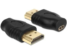 „Delock“ adapteris HDMI micro D moteriškas > HDMI A vyriškas