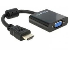 DELOCK Adapteris HDMI-A male > VGA female juodas