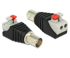 Delock Adapteris Terminalblock mit Drucktaste > BNC Buchse
