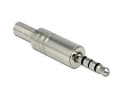 Delock Klinkenstecker 3,5mm stereo Metall 4pin