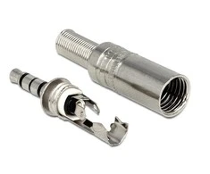 Delock Klinkenstecker 3,5mm stereo Metall 4pin