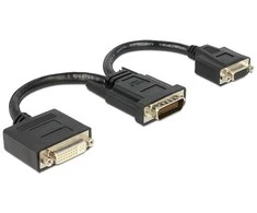 AV adapteris Delock DMS- 59 - DVIRI + VGA juoda (65555)