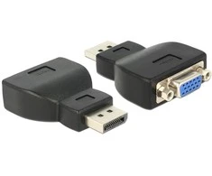 AV adapteris Delock Rodyti Uostas - D- Sub (VGA) juoda (65567)