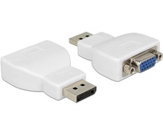 DELOCK Adapteris Displayport 1.1 male > VGA moteriškas baltas
