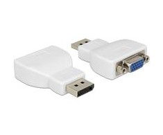 DELOCK Adapteris Displayport 1.1 male > VGA moteriškas baltas