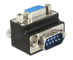 Delock DB- 9 - DB- 9, Juoda (65595)