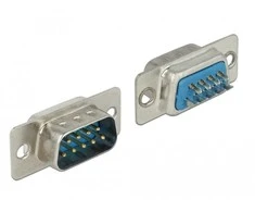 Delock Steckverbinder Sub-D 9 Pin Stecker Metall