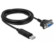 Delock Adapteris USB 2.0 Type-A iki 1 x serijos RS-232 DB9