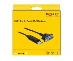 Delock Adapteris USB 2.0 Type-A iki 1 x serijos RS-232 DB9