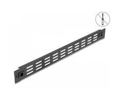 Delock 66985 - Vented blank panel - Juodas - Metal - 1U - 44 mm - 48.2 cm