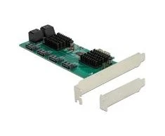 DeLOCK 8P SATA PCIe x1 card - LP - 90072