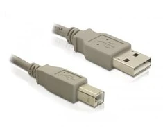 USB laidas Delock USB-A - USB-B 1,8 m Baltas (82215)