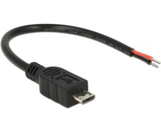 Delock kabelis USB 2.0 Micro-B kištukas > 2 x atviri kabelio galai 10 cm Raspberry Pi