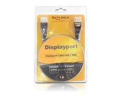 Delock kabelis Displayport 1.2 vyriškas > Displayport vyriškas 4K 5 m PREMIUM