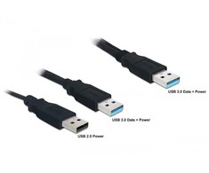 DELOCK kabelis USB 3.0 Y 1x USB 3.0-A ST+ USB 2.0-A ST 60cm
