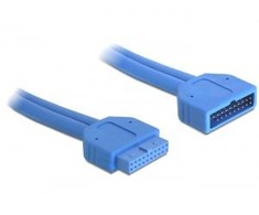 Delock prailginimo kabelis USB 3.0 kontaktų antraštė, vyriška / moteriška