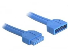 Delock prailginimo kabelis USB 3.0 kontaktų antraštė, vyriška / moteriška