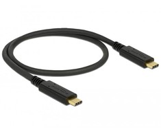 Delock USB 3.1 Gen 2 (10 Gbps) C tipo iki C tipo 0,5 m 3 A E-žymeklis