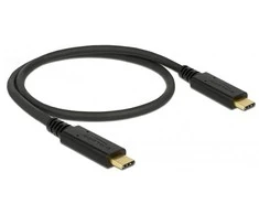 Delock Kabelis USB-C M/M 2.0 0.5m juoda E-Marker