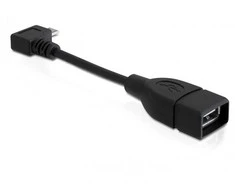 DELOCK kabelis USB micro-B ST 90 laipsnių kampu > USB-A Bu OTG 11cm
