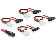 Delock Mini SAS – 4x SAS + Molex (83146)