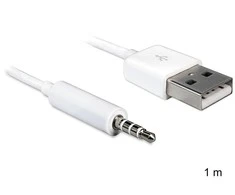 Delock Cable USB-A kištukas > Jack 3,5 mm kištukas 4 kontaktų iPod Shuffle 1 m
