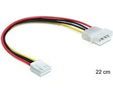 Delock Molex – 4 kontaktų diskelis, 0,24 m, įvairiaspalvis (83184)