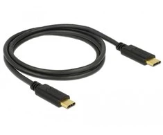 Kabelis USB Delock USB-C M/M 2.0 1m juoda E-Marker (83323)