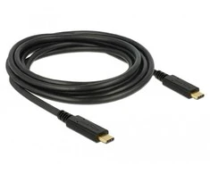 USB kabelis Delock USB-C - USB-C 3 m Juodas (83325)