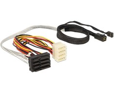 Delock PFP 8643 - SATA x4, 0.5m, Multicolor (83390)