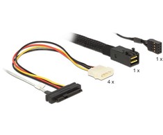 Delock PFP 8643 - SATA x4, 0.5m, Multicolor (83390)