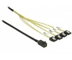Delock Cable mini SAS HD SFF-8643 > 4 x SATA 7 kontaktų 0,5 m