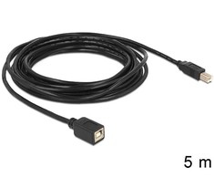 Delock ilgintuvas USB 2.0 B vyriškas > B moteriškas 5 m