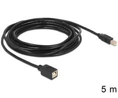 Delock ilgintuvas USB 2.0 B vyriškas > B moteriškas 5 m