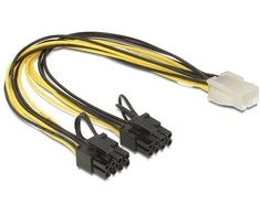 DELOCK Cable PCI Express 6pin > 2 x 8pin