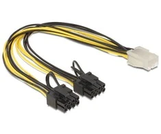 DELOCK Cable PCI Express 6pin > 2 x 8pin
