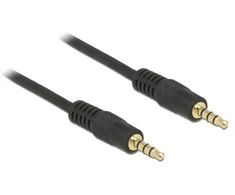 Kabelis Delock Jack 3.5mm - Jack 3.5mm 1m juoda (83435)