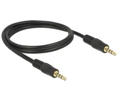 Kabelis Delock Jack 3.5mm - Jack 3.5mm 1m juoda (83435)