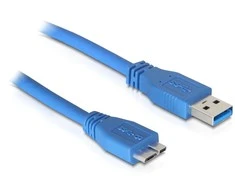 Delock kabelis USB 3.0 tipo A kištukas > USB 3.0 tipo Micro-B kištukas 5 m mėlynas