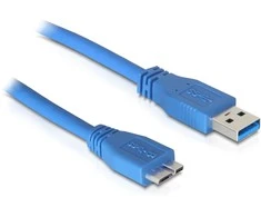 Delock kabelis USB 3.0 tipo A kištukas > USB 3.0 tipo Micro-B kištukas 5 m mėlynas