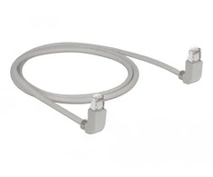 Delock Netzwerkkabel RJ45 Cat.6A S/FTP oben / oben gewinkelt 1 m