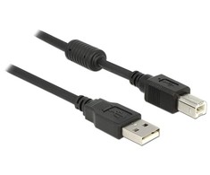 USB Delock - USB-B 1 m juodasis kabelis (83566)