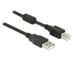 USB Delock - USB-B 1 m juodasis kabelis (83566)