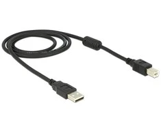 USB Delock - USB-B 1 m juodasis kabelis (83566)