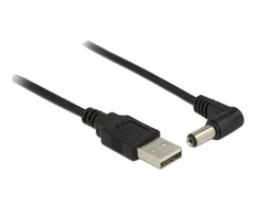 Delock Kabelis USB Power > DC 5,5 x 2,1 mm Stecker 90° 1,5 m