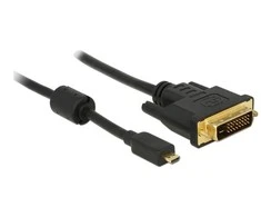 Delock Cable Micro HDMI D kištukas > DVI 24+1 kištukas 1 m