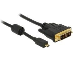 Sonstige Delock Cable Micro HDMI D kištukas > DVI 24+1 kištukas 2 m